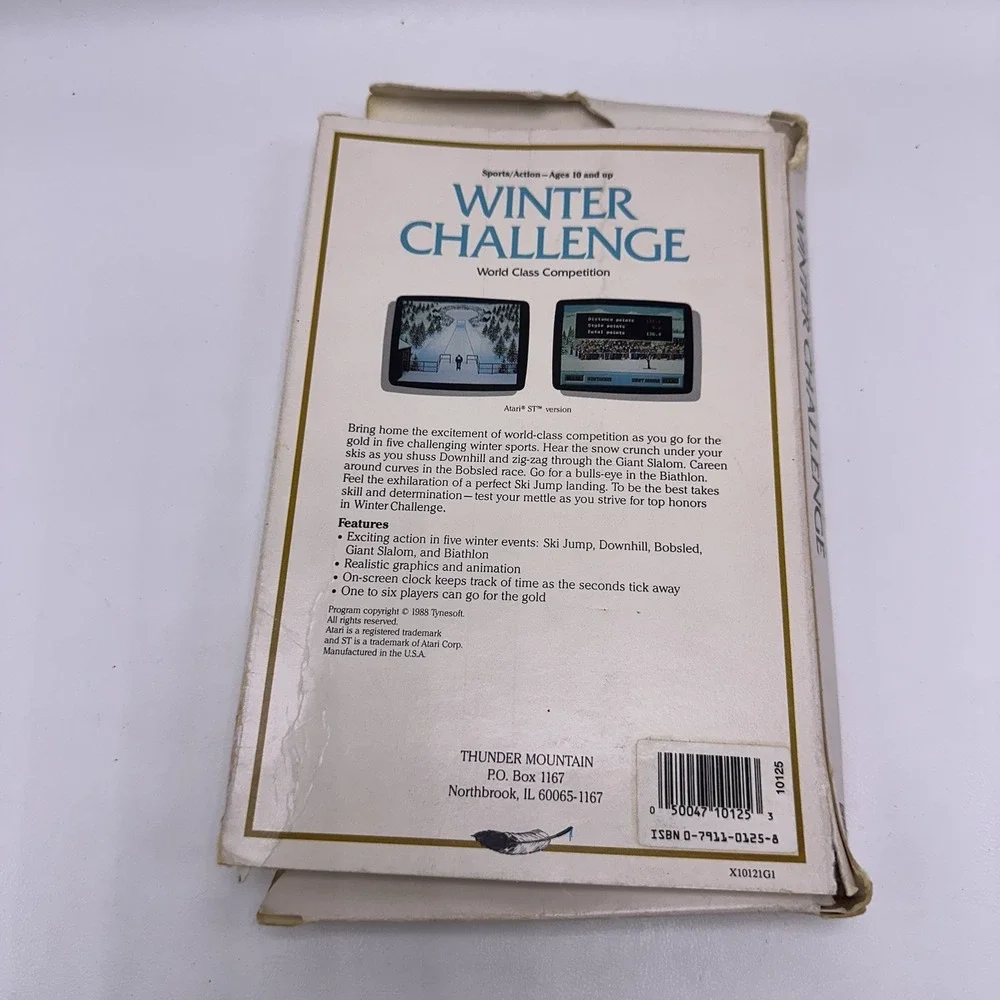 Winter Challenge Thunder Mountain Vintage IBM PC‎ TANDY BOX ONLY NO GAME